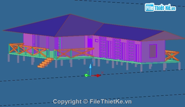 thiết kế nhà,nhà sàn,nhà gần biển